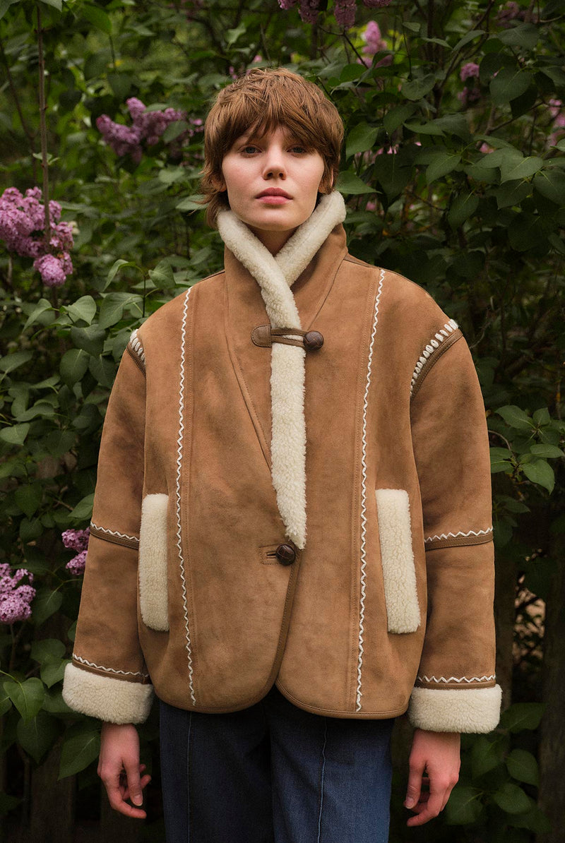 VESTE EN DAIM THERESA
